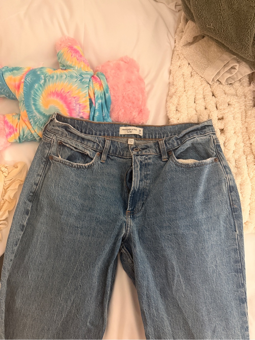 Abercrombie & Fitch Light Blue Boyfriend Jeans